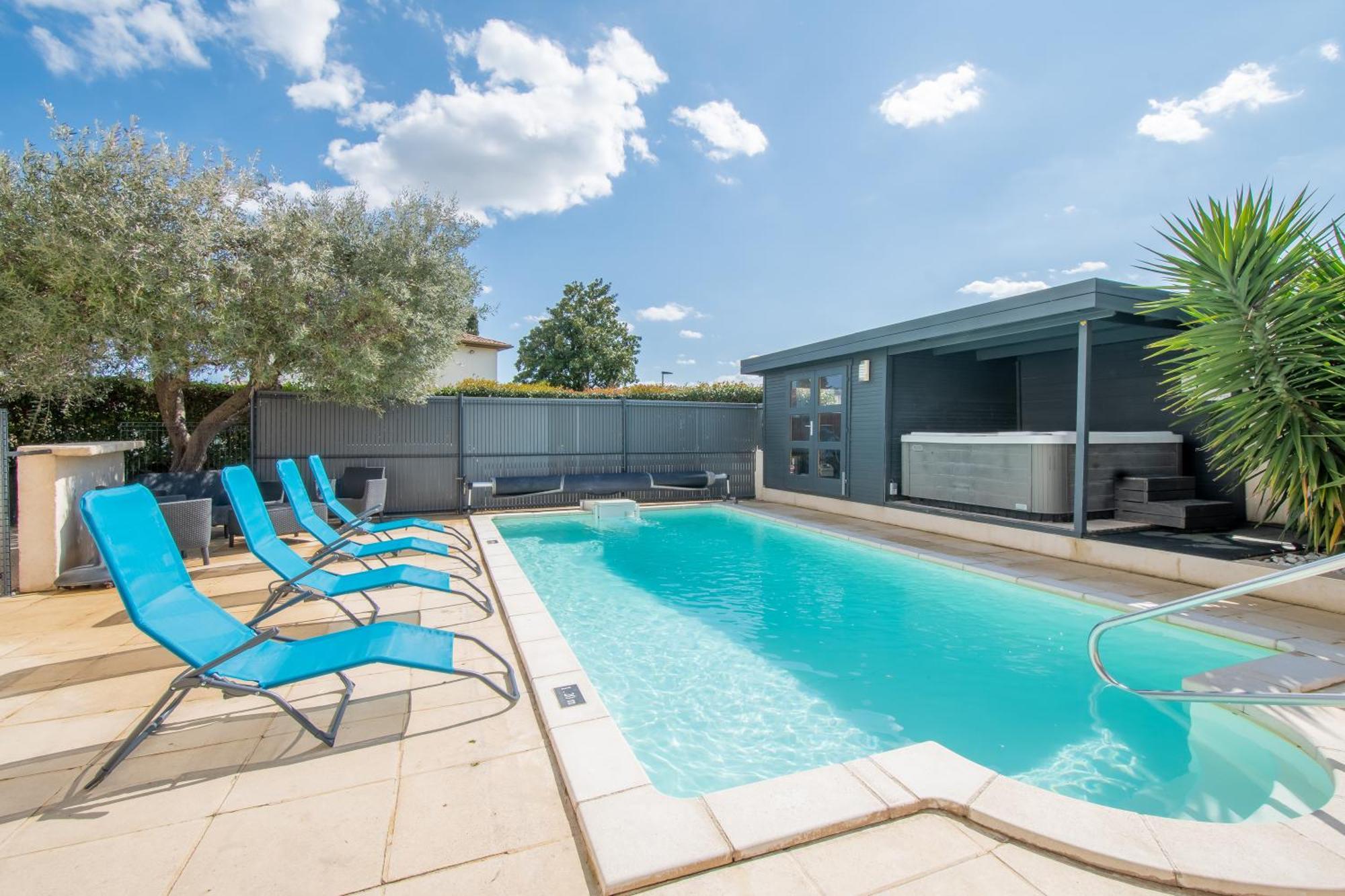 Guesthouse La Costiere - Logements Independants - Espace Piscine Jacuzzi Lunel  Exteriér fotografie